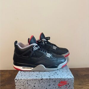 Air Jordan 4 Bred Reimagined Retro Code: FV5029-006 Size 10.5 NEW CONDITION